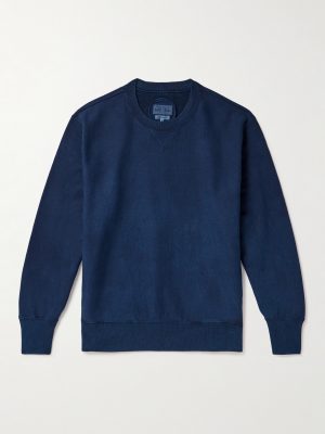 Indigo-Dyed Cotton-Jersey Sweatshirt