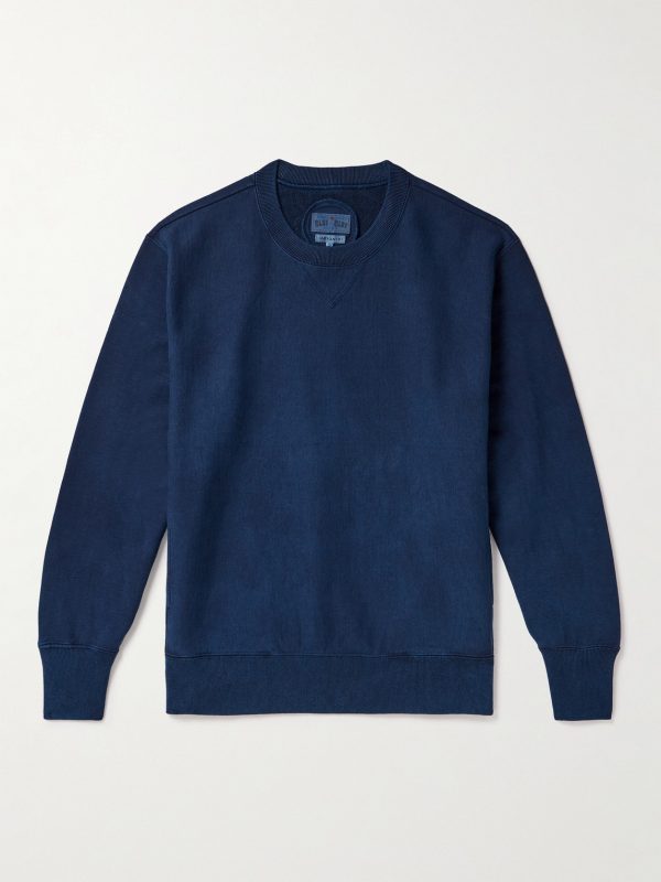 Indigo-Dyed Cotton-Jersey Sweatshirt Indigo-Dyed Cotton-Jersey Sweatshirt
