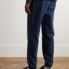 Tapered Indigo-Dyed Cotton-Jersey Sweatpants - BK Tapered Indigo-Dyed Cotton-Jersey Sweatpants - BK