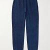 Tapered Indigo-Dyed Cotton-Jersey Sweatpants Tapered Indigo-Dyed Cotton-Jersey Sweatpants