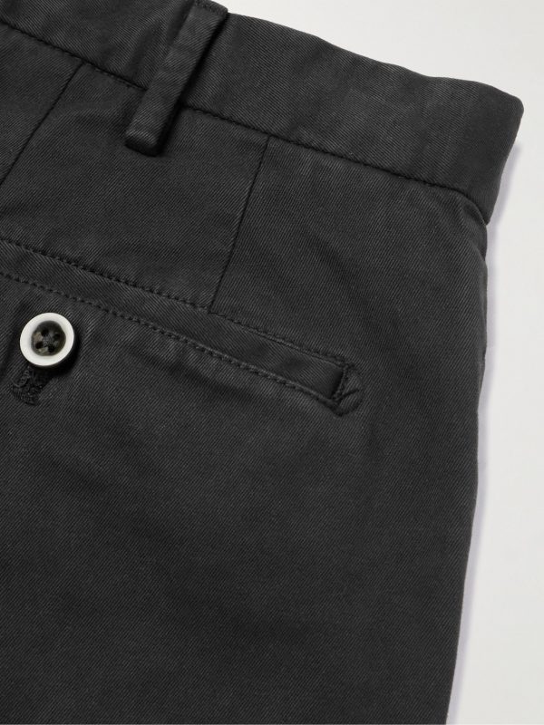 Tapered Stretch-Cotton Twill Trousers - CU Tapered Stretch-Cotton Twill Trousers - CU