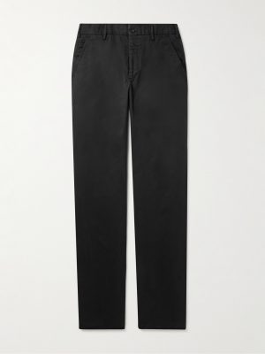 Tapered Stretch-Cotton Twill Trousers