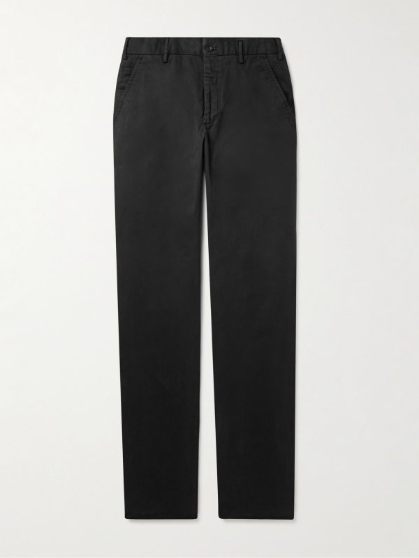 Tapered Stretch-Cotton Twill Trousers Tapered Stretch-Cotton Twill Trousers