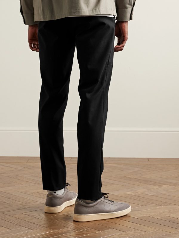 Slim-Fit Twill Trousers - BK Slim-Fit Twill Trousers - BK