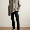 Slim-Fit Twill Trousers - OU Slim-Fit Twill Trousers - OU