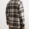 Mill Checked Woven Overshirt - BK Mill Checked Woven Overshirt - BK