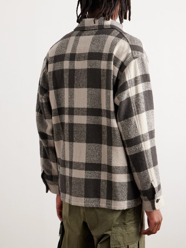 Mill Checked Woven Overshirt - BK Mill Checked Woven Overshirt - BK