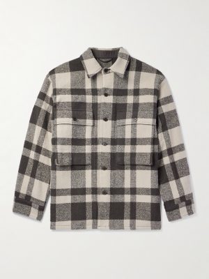 Mill Checked Woven Overshirt Mill Checked Woven Overshirt