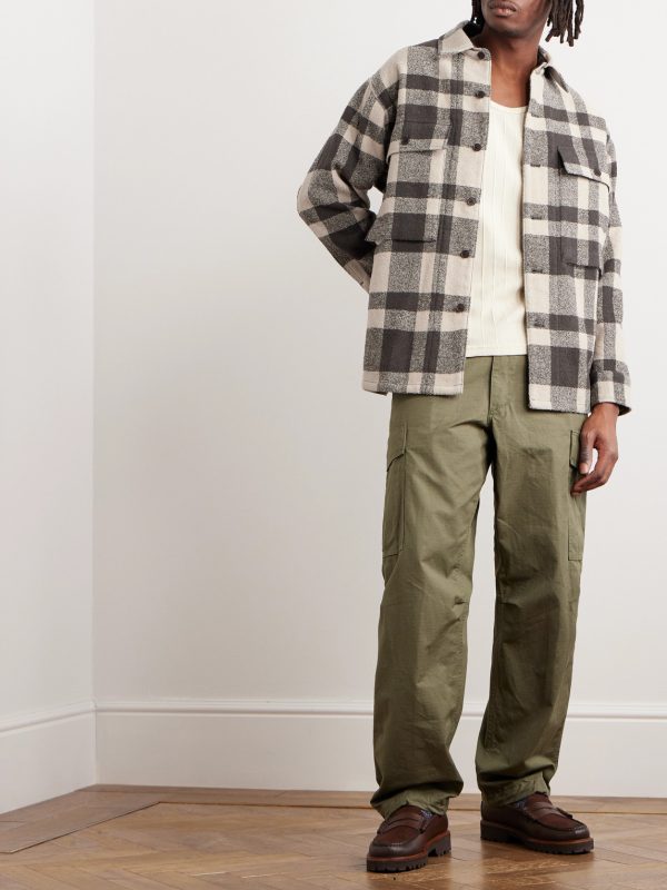 Mill Checked Woven Overshirt - OU Mill Checked Woven Overshirt - OU