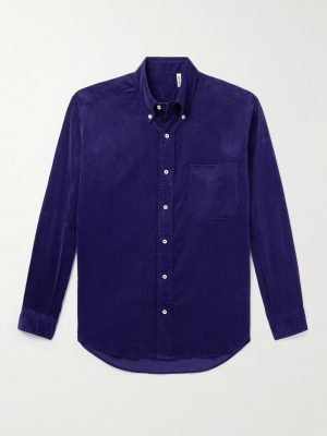 Button-Down Collar Cotton-Corduroy Shirt