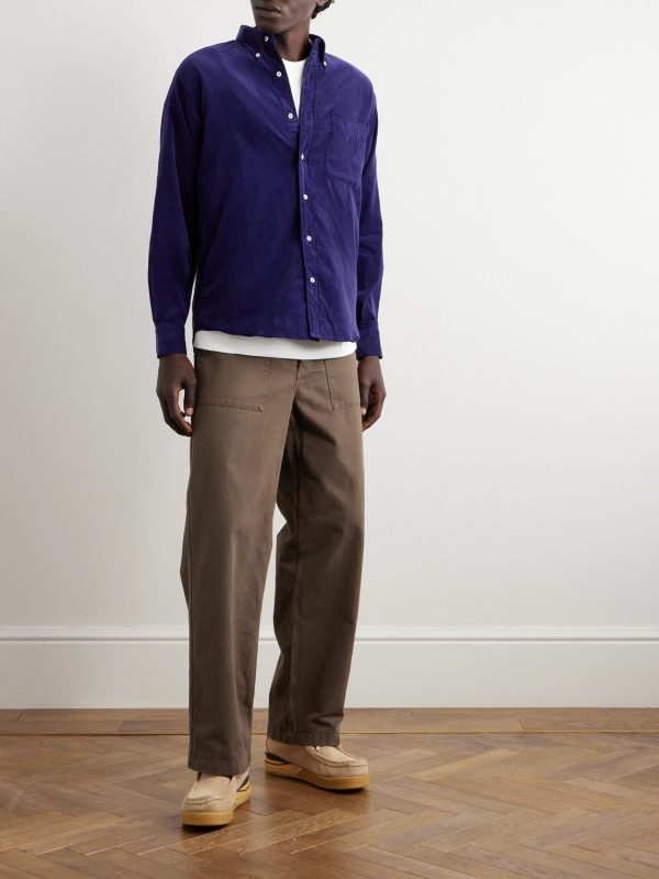 Button-Down Collar Cotton-Corduroy Shirt - OU Button-Down Collar Cotton-Corduroy Shirt - OU