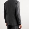 Double-Breasted Wool Suit Jacket - BK