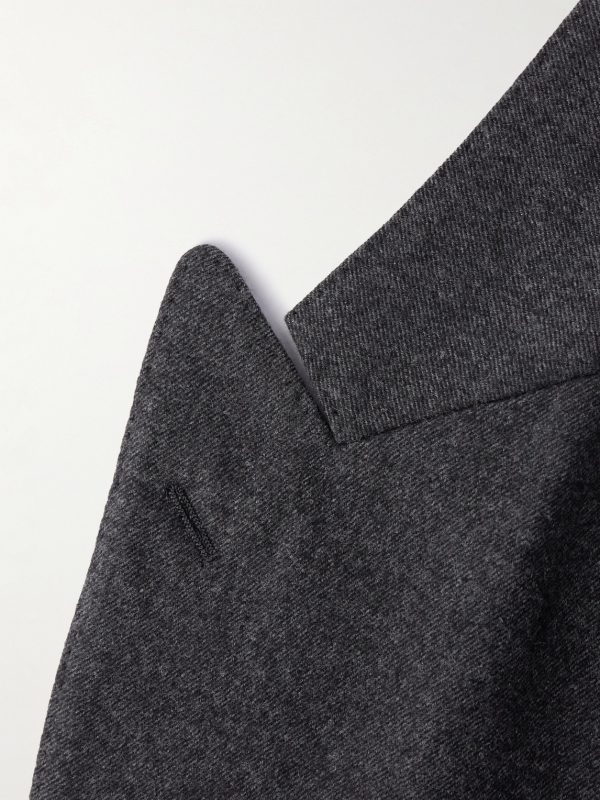 Double-Breasted Wool Suit Jacket - E1