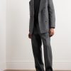 Double-Breasted Wool Suit Jacket - OU