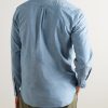 Button-Down Collar Cotton-Chambray Shirt - BK