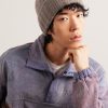 Ribbed Cashmere Beanie - OU Ribbed Cashmere Beanie - OU