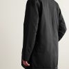 Blake 8240 Coated-Twill Trench Coat - BK