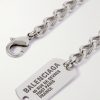 Antiqued Silver-Tone Chain Necklace - CU