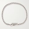 Antiqued Silver-Tone Chain Necklace