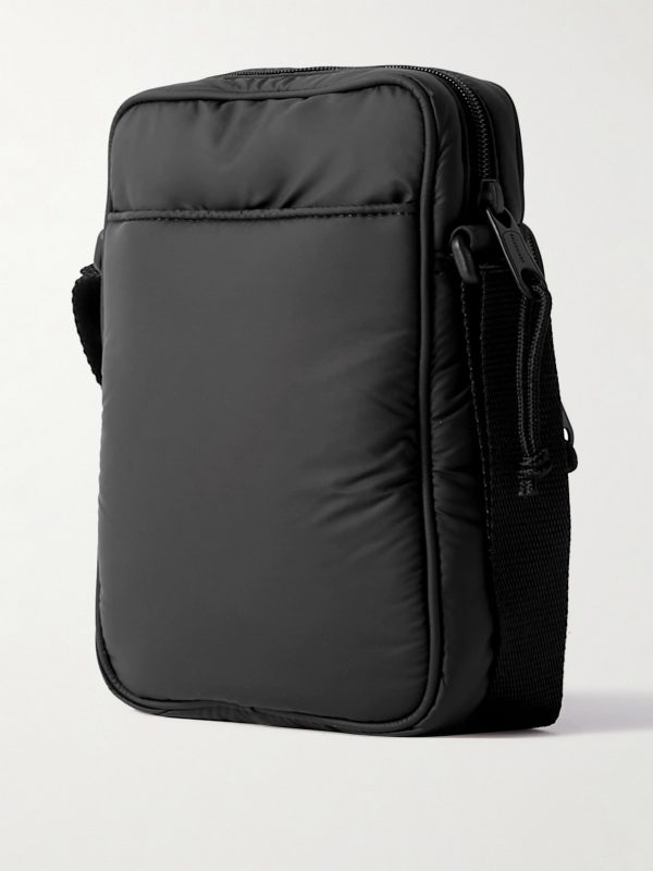 Explorer Logo-Appliquéd Padded Nylon Messenger Bag - BK Explorer Logo-Appliquéd Padded Nylon Messenger Bag - BK