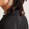 Tags Antiqued Silver-Tone Earrings - FR