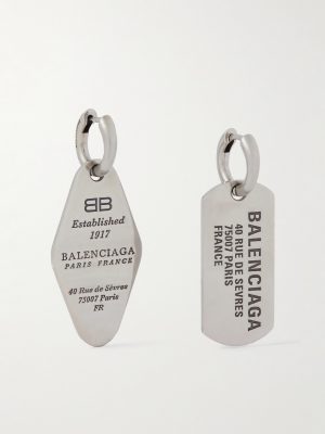Tags Antiqued Silver-Tone Earrings Tags Antiqued Silver-Tone Earrings