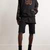 Crypto Logo-Print Bleached Cotton-Jersey Hoodie - OU Crypto Logo-Print Bleached Cotton-Jersey Hoodie - OU