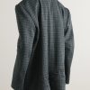Oversized Houndstooth Knitted Blazer - BK Oversized Houndstooth Knitted Blazer - BK