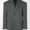 Oversized Houndstooth Knitted Blazer Oversized Houndstooth Knitted Blazer