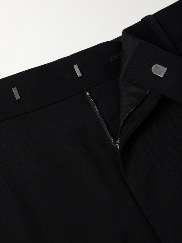 Elijah Straight-Leg Wool-Twill Trousers - E1 Elijah Straight-Leg Wool-Twill Trousers - E1