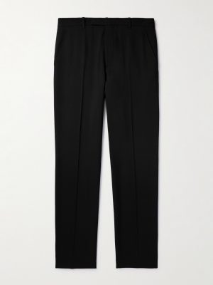 Elijah Straight-Leg Wool-Twill Trousers Elijah Straight-Leg Wool-Twill Trousers