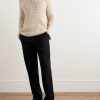 Elijah Straight-Leg Wool-Twill Trousers - OU Elijah Straight-Leg Wool-Twill Trousers - OU