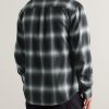 Checked Brushed Cotton-Flannel Shirt - BK Checked Brushed Cotton-Flannel Shirt - BK