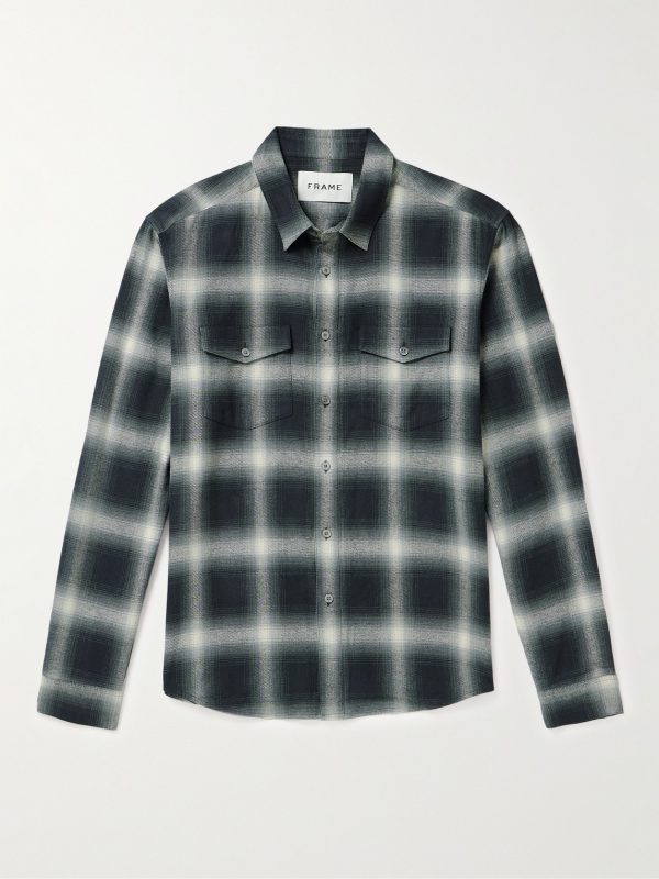 Checked Brushed Cotton-Flannel Shirt Checked Brushed Cotton-Flannel Shirt