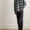 Checked Brushed Cotton-Flannel Shirt - OU Checked Brushed Cotton-Flannel Shirt - OU