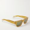 Jeff Square-Frame Acetate and Gold-Tone Sunglasses - BK