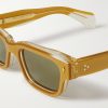 Jeff Square-Frame Acetate and Gold-Tone Sunglasses - CU