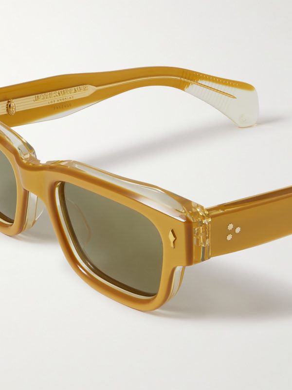 Jeff Square-Frame Acetate and Gold-Tone Sunglasses - CU