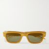 Jeff Square-Frame Acetate and Gold-Tone Sunglasses