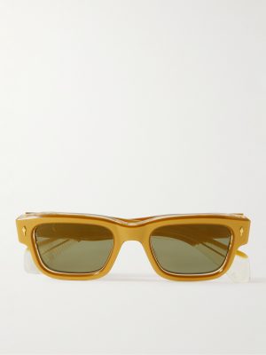 Jeff Square-Frame Acetate and Gold-Tone Sunglasses Jeff Square-Frame Acetate and Gold-Tone Sunglasses
