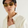Jeff Square-Frame Acetate and Gold-Tone Sunglasses - OU