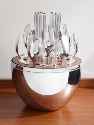 MOOD Asia Silver-Plated Flatware Set with Case MOOD Asia Silver-Plated Flatware Set with Case