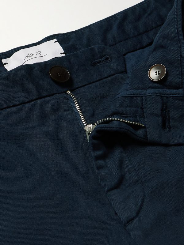 Adam Slim-Fit Cotton-Blend Twill Chinos - E1 Adam Slim-Fit Cotton-Blend Twill Chinos - E1