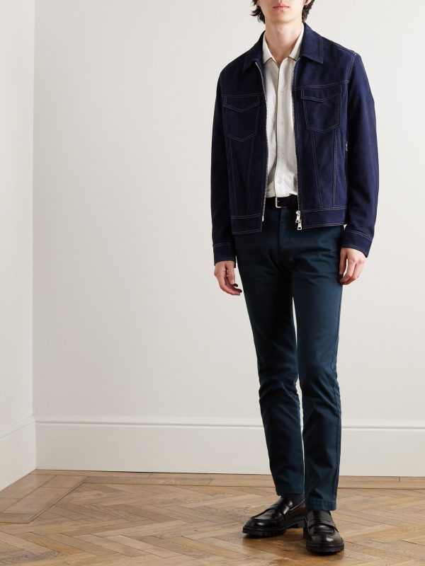 Adam Slim-Fit Cotton-Blend Twill Chinos - OU Adam Slim-Fit Cotton-Blend Twill Chinos - OU