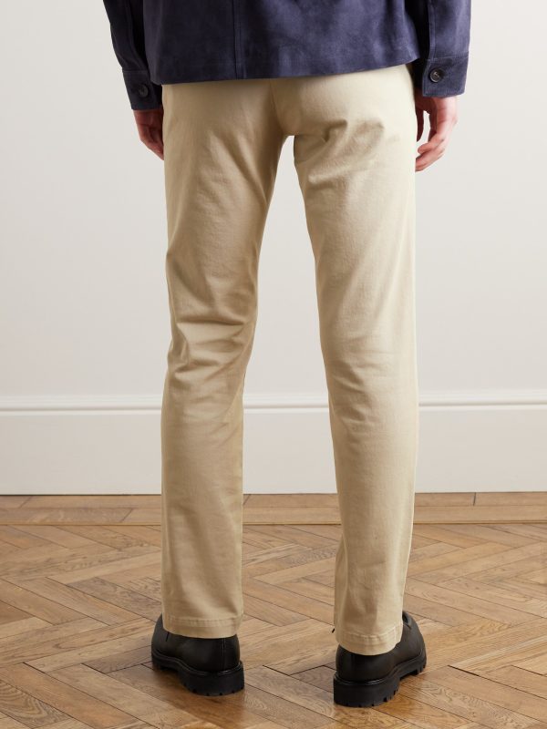 Samuel Straight-Leg Cotton-Blend Twill Chinos - BK Samuel Straight-Leg Cotton-Blend Twill Chinos - BK