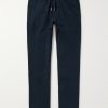 Straight-Leg Cotton-Blend Twill Drawstring Trousers Straight-Leg Cotton-Blend Twill Drawstring Trousers