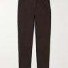 Straight-Leg Cotton-Blend Twill Chinos