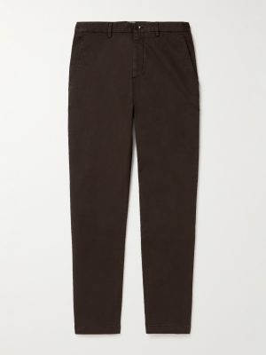 Straight-Leg Cotton-Blend Twill Chinos