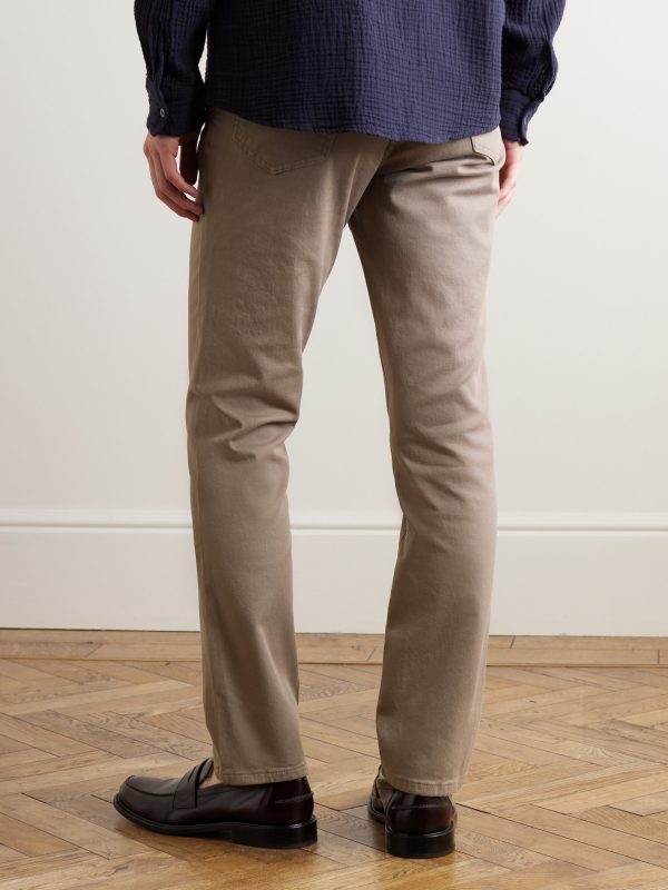 Straight-Leg Cotton-Blend Twill Chinos - BK
