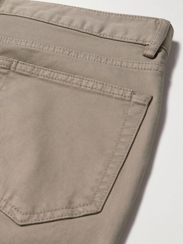 Straight-Leg Cotton-Blend Twill Chinos - CU
